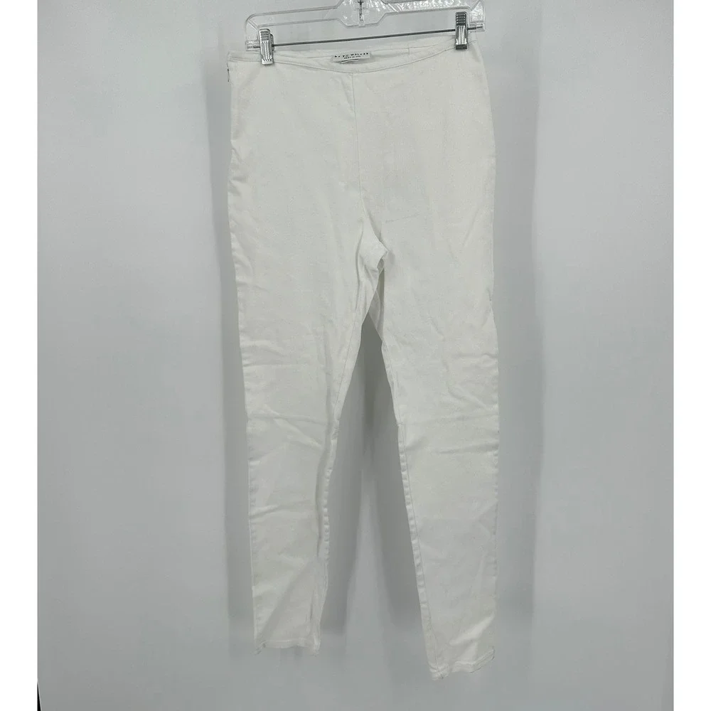 Bryn Walker Womens Minimalist Quiet Luxury Pants Size XL Old Money Capsule White